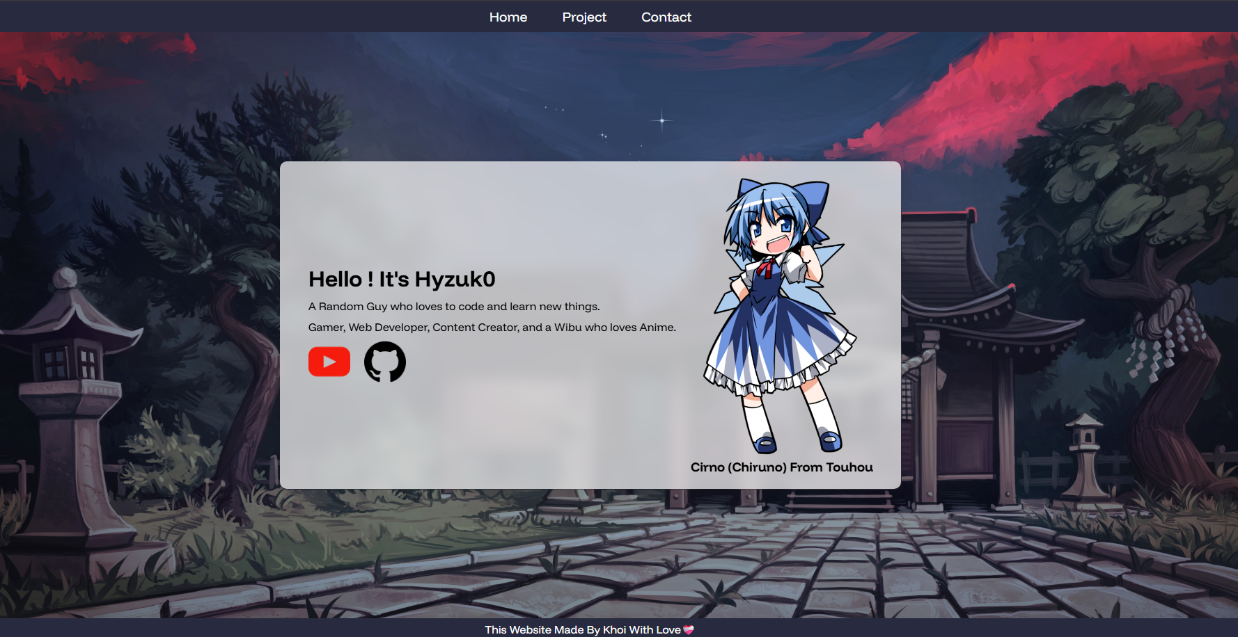 My 1st Project - Profile Website